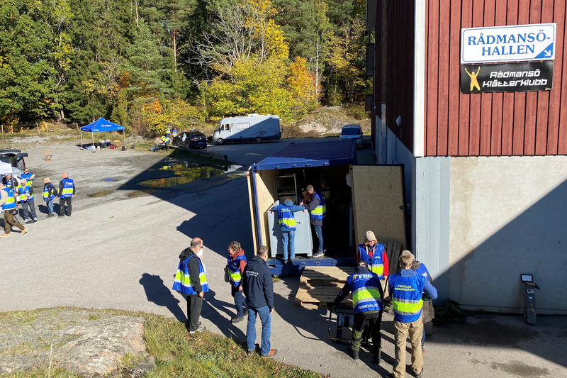 Mobilt beredskapsförråd.