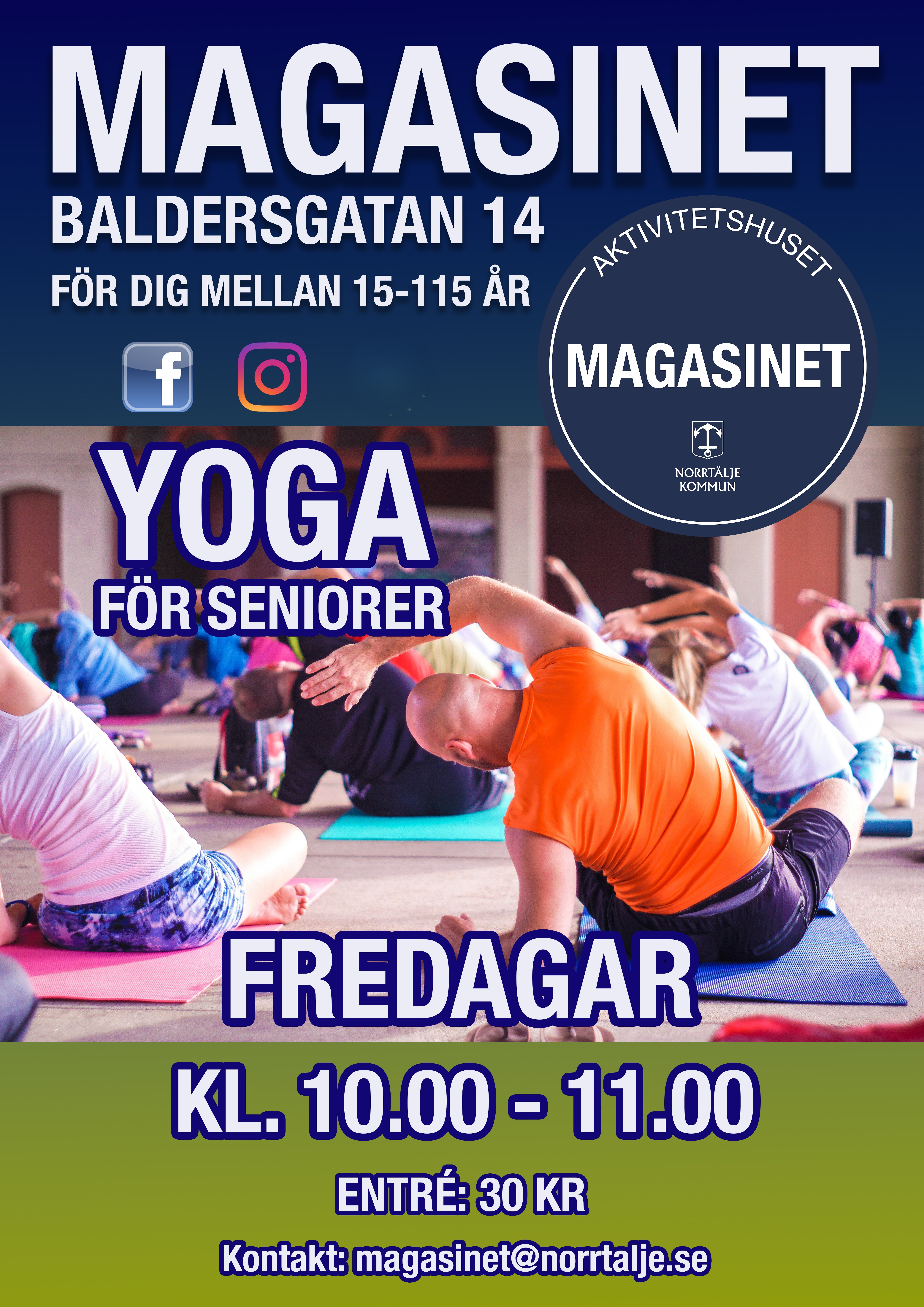 En bild på en grupp äldre människor som utför Yoga sittandes på yogamattor.