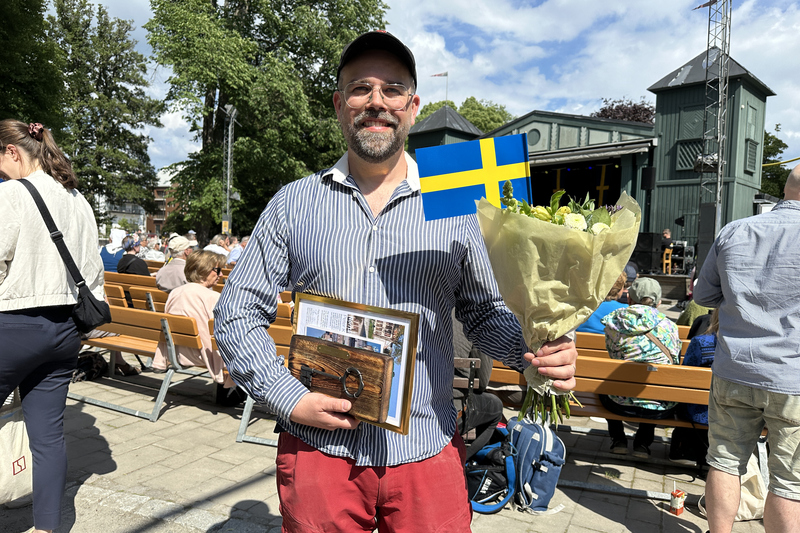 Peter Kauffmann, 2024 års vinnare av Norrtälje nyckel.