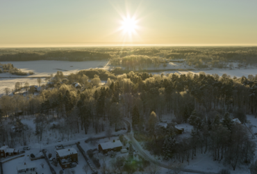 Flygfoto över Rimbo